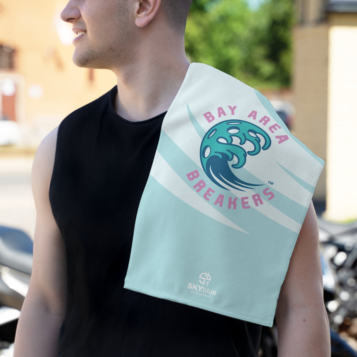 Bay Area Breakers 2025 Rally Towel - 11x18" Turquoise