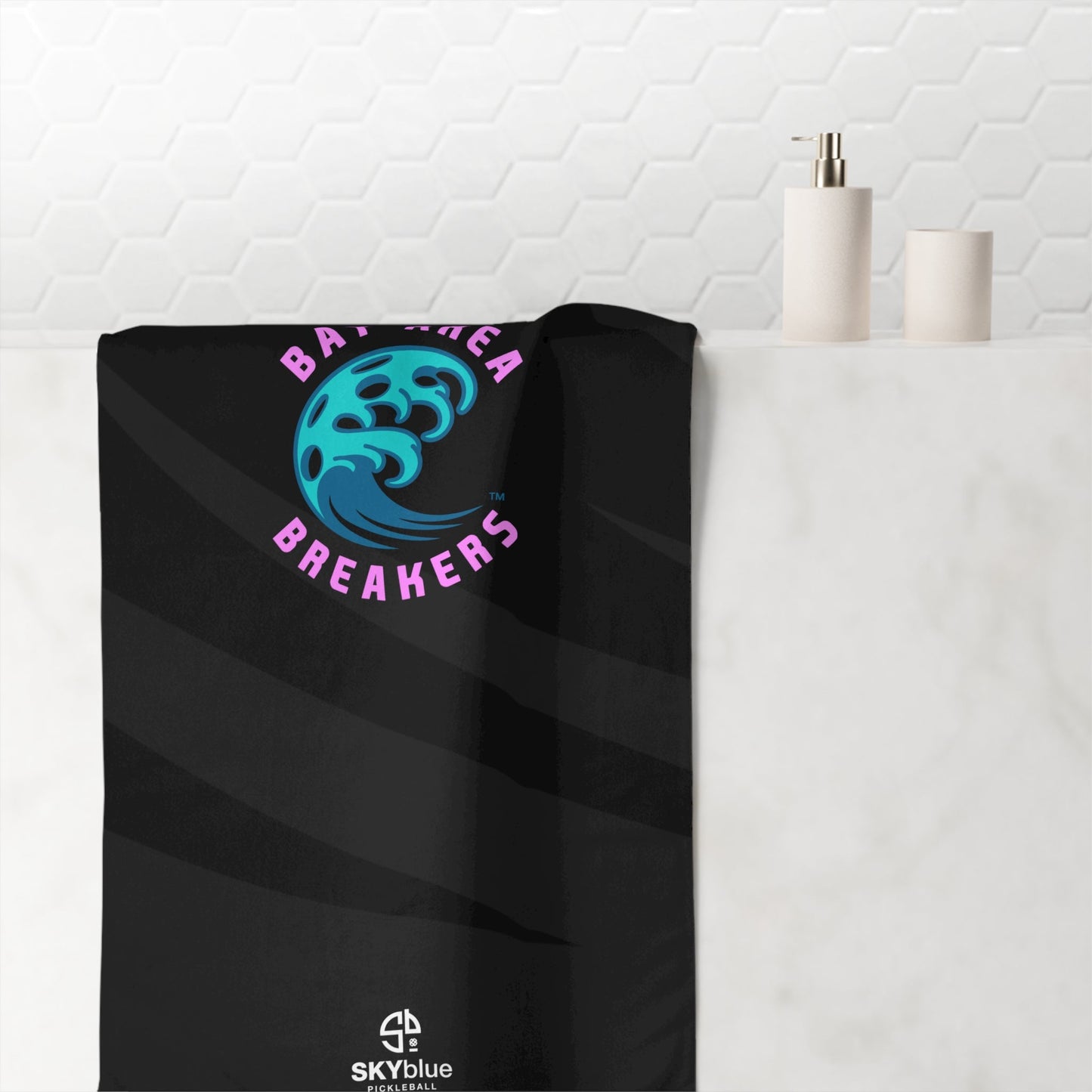 Bay Area Breakers 2025 Black Towel - 30x60"