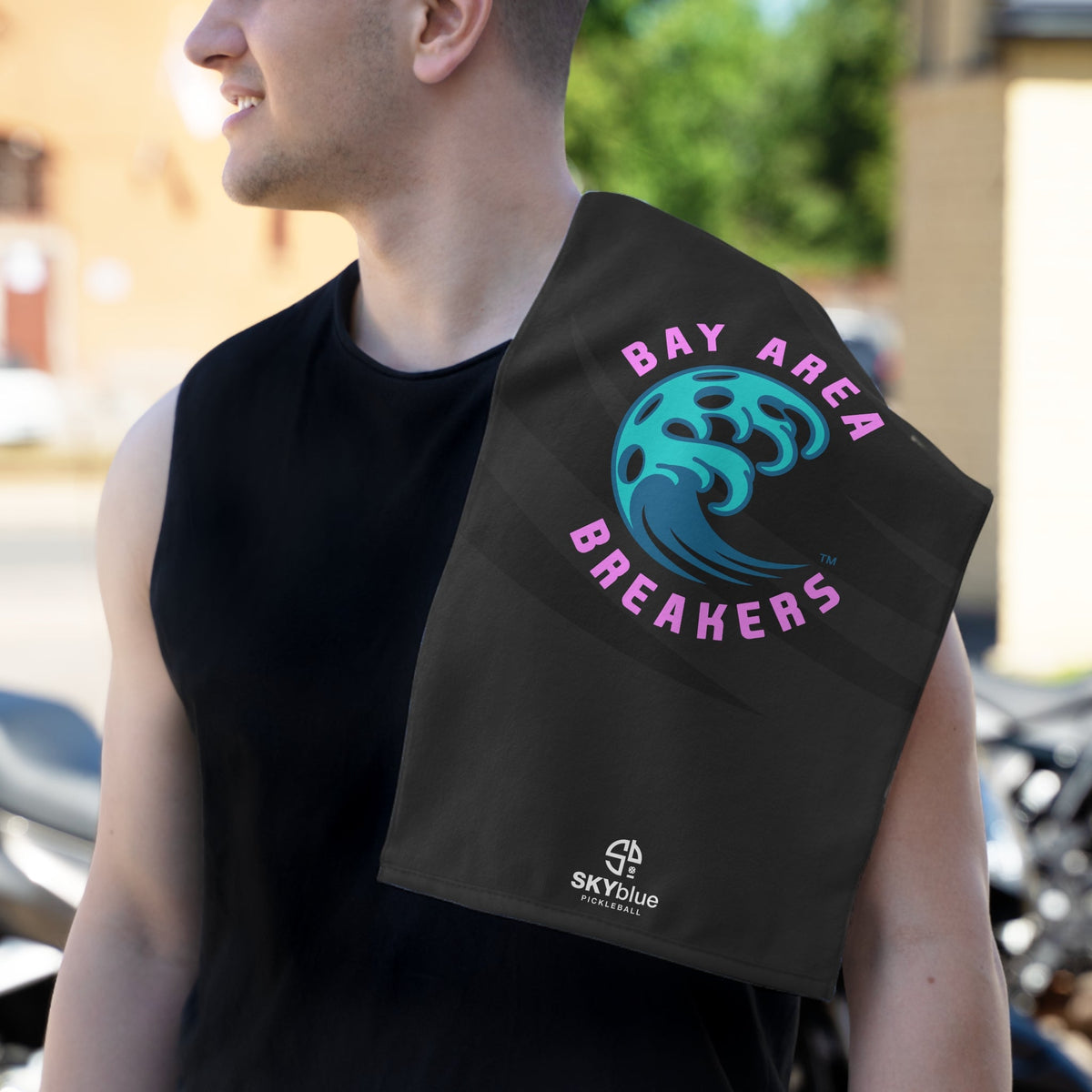 Bay Area Breakers 2025 Rally Towel - 11x18" Black