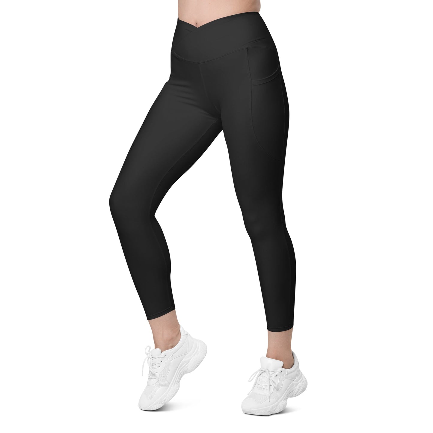 Bay Area Breakers 2025 Crossover Leggings with Pockets - Black UPF 50+